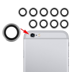 10 pairs for iphone 6 amp 038 6s rear camera lens with bezel silver 5fc3e9ef20966