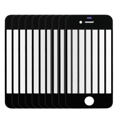 10 pcs for iphone 4 front screen outer glass lens black 5fbcde788b5dd