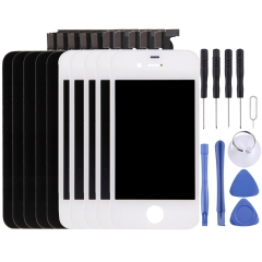 5 pcs black 5 pcs white digitizer assembly lcd frame touch pad for iphone 4s 5fbcd09d948c7