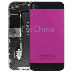 5g style glass material back cover for iphone 4s magenta 5fbd328c1bdd1