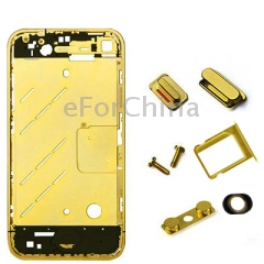 8 in 1 for iphone 4 front bezel middle board mute switch button key volume key sim card tray holder earphone hole two screws gold 5fbcef5a683ea