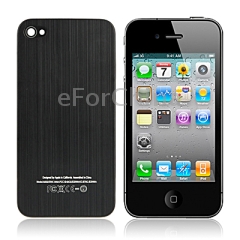 brushed metal battery cover with black frame for iphone 4s black 5fbcee22e81be