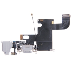 charging port dock connector flex cable for iphone 6 grey 5fc3e9a33116c