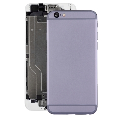 full housing back cover with power button amp 038 volume button flex cable for iphone 6 grey 5fc3ec8c70832
