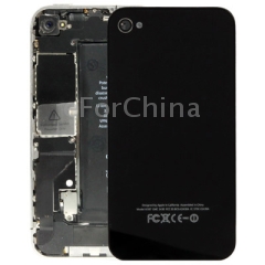 high counterfeit glass back cover with flashlight patch amp 038 thermal sink for iphone 4 black 5fbcee7aa9388