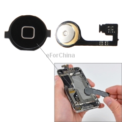 home button and pcb membrane flex cable for iphone 4s black 5fbf738d96f59