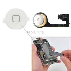 home button and pcb membrane flex cable for iphone 4s white 5fbccffdd0e5b