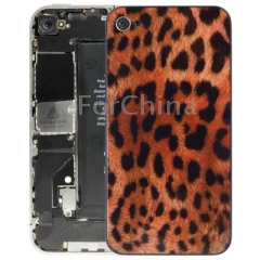 leopard style glass back cover for iphone 4 5fbd32e88a128