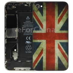 retro british flag pattern glass back cover for iphone 4 5fbcef0df361c