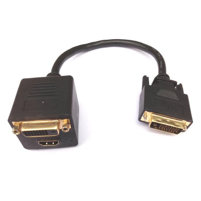 DVI Splitter M to HDMI/DVI F Aculine AD-039