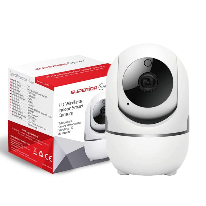 indoor smart camera 2mp security icm001 superior articolo supicm001