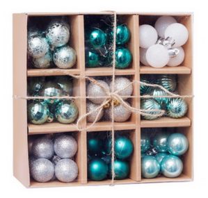 Artezan Christmas Ball 3cm Carton Display Light Blue Mix 99pcs/carton