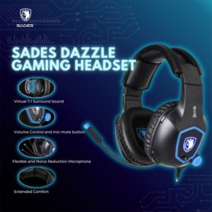 Sades Dazzle Gaming Headset