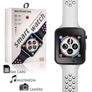 Smartwatch C5 Λευκό με Κάρτα SIM