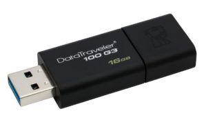 KINGSTON USB Stick DT100G3 16GB USB 3.0 Black
