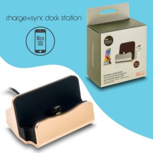 Docking Station Micro Usb Charge-Data Gold
