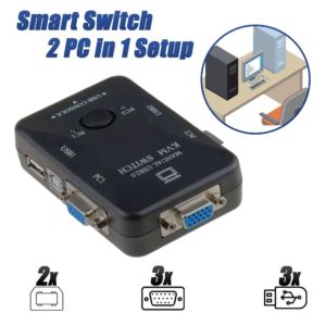Smart kVM Switch 2PC in 1 Setup
