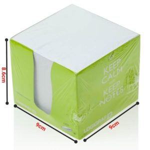 Κύβος με 1000 Χαρτάκια Σημειώσεων (Πράσινη Θήκη) 9x9cm