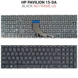 Πληκτρολόγιο HP PAVILION 15-DA Black NO FRAME US