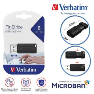 Verbatim USB 2.0 8GB PinStripe