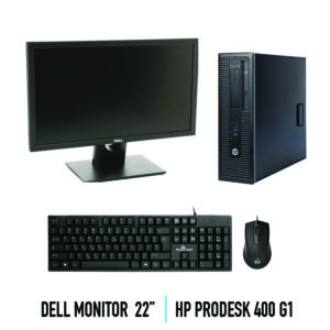 Σετ Hp ProDesk 400 G1 + DELL monitor 22″