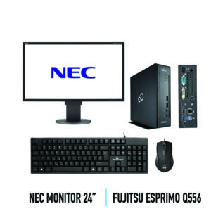 Σετ Fujitsu Esprimo Q556  + NEC monitor 24″ + SET Keyboard/Mouse