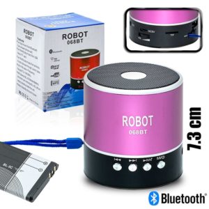 Bluetooth Ηχείο Robot Violet