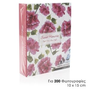 Άλμπουμ Φωτογραφιών 10X15 200 Θέσεων Flower IV