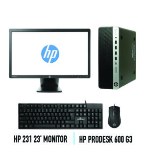 Σετ Hp ProDesk 600 G3 + HP monitor 23″ + SET Keyboard/Mouse