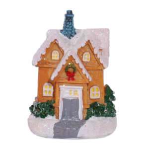 Artezan Christmas LED Table Top House Decoration Yellow 8.3*6.5*6cm