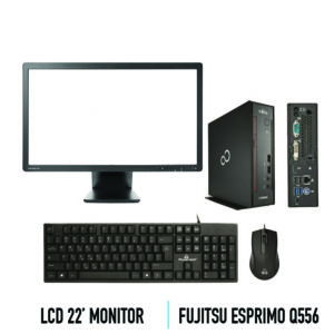 Σετ Fujitsu Esprimo Q556  + DELL monitor 22″ + SET Keyboard/Mouse