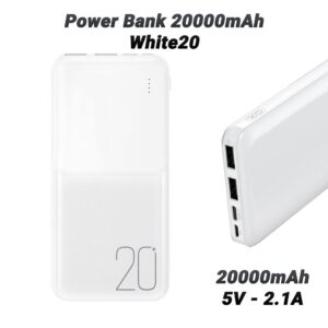 Power Bank 20000mAh White20