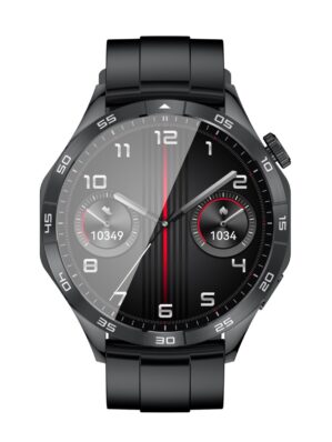 XO Watch4 AMOLED Smart Αθλητικό Ρολόι Κλήσεων Μαύρο