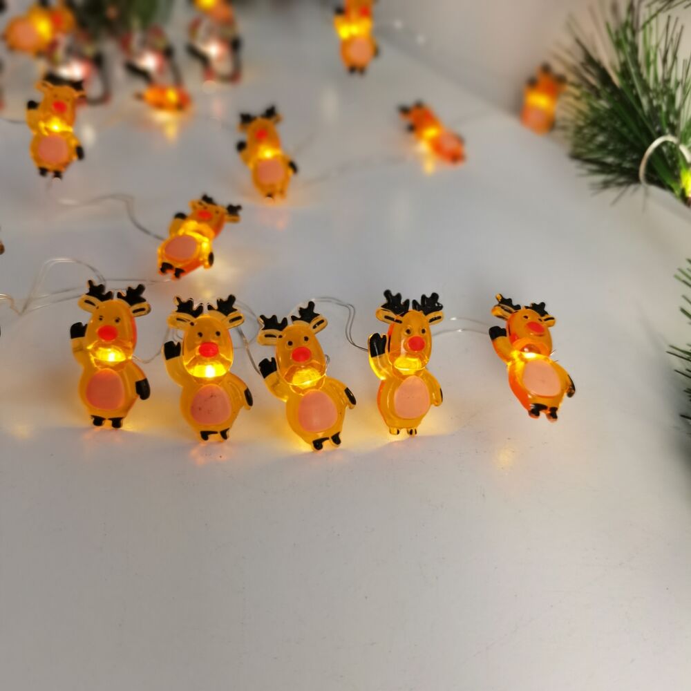 Modee Χριστουγεννιάτικα Διακοσμητικά Φωτάκια LED με Μπαταρίες (10LED/120cm/10cm) Θερμό Λευκό 4 Modee Χριστουγεννιάτικα Διακοσμητικά Φωτάκια LED με Μπαταρίες (10LED/120cm/10cm) Θερμό Λευκό - Image 4