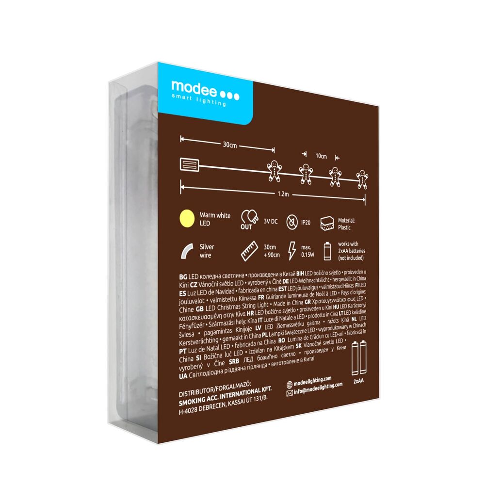 Modee Χριστουγεννιάτικα Διακοσμητικά Φωτάκια LED με Μπαταρία (10LED/120cm/10cm) Θερμό Λευκό 3 Modee Χριστουγεννιάτικα Διακοσμητικά Φωτάκια LED με Μπαταρία (10LED/120cm/10cm) Θερμό Λευκό - Image 3