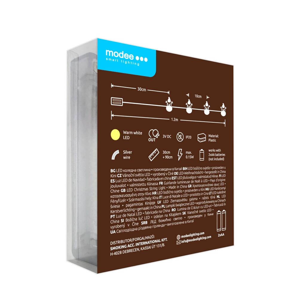 Modee Χριστουγεννιάτικα Φωτάκια LED με Μπαταρία (10LED/120cm/10cm) Θερμό Λευκό 3 Modee Χριστουγεννιάτικα Φωτάκια LED με Μπαταρία (10LED/120cm/10cm) Θερμό Λευκό - Image 3