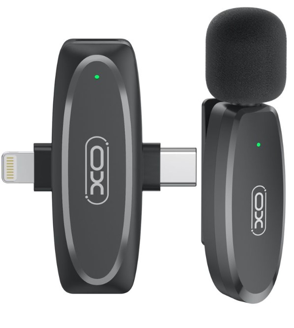 XO MKF10 Type-C+Lightning 2-σε-1 Ασύρματο Μικρόφωνο 1 XO MKF10 Type-C+Lightning 2-σε-1 Ασύρματο Μικρόφωνο