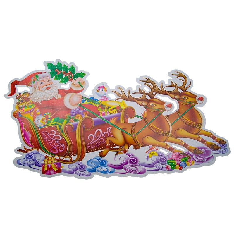 Χριστουγεννιάτικη Διακόσμηση Τοίχου 3D 69*42cm 2 Χριστουγεννιάτικη Διακόσμηση Τοίχου 3D 69*42cm - Image 2