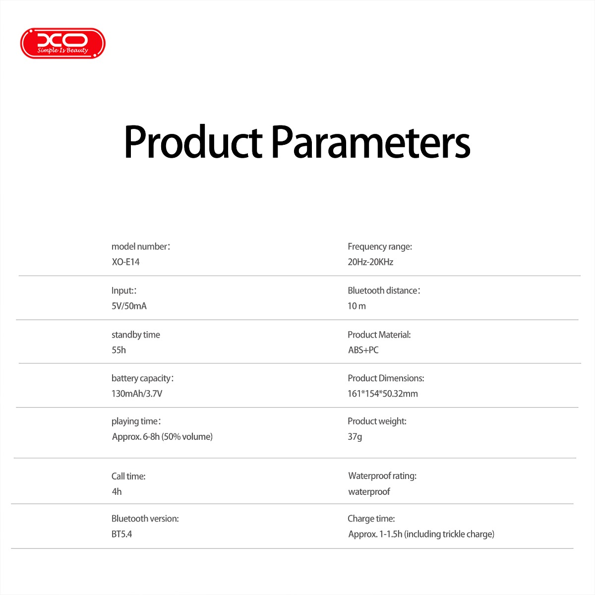 XO E14 Smart Audio Γυαλιά με UV Προστασία Μαύρο 5 XO E14 Smart Audio Γυαλιά με UV Προστασία Μαύρο - Image 5