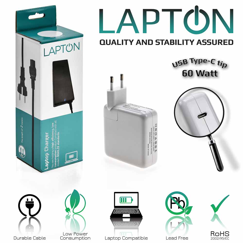 Τροφοδοτικό USB Type-C 60W 1 Τροφοδοτικό USB Type-C 60W