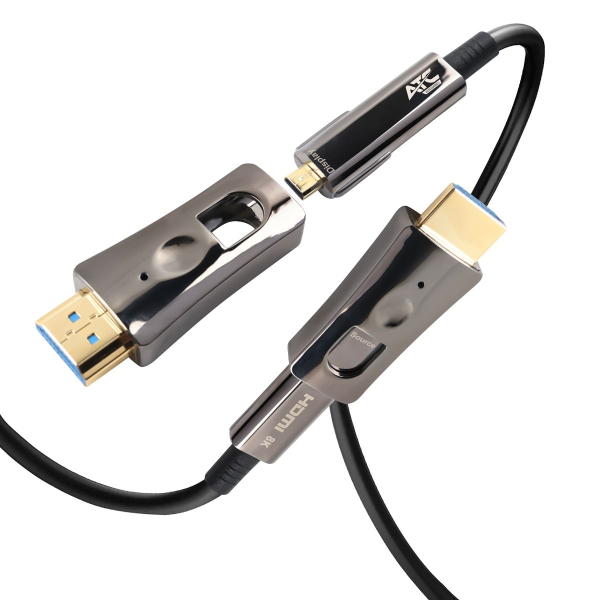 ATC AOC HDMI 2.1V 8K Αποσπώμενο Οπτικό Καλώδιο 20m 1 ATC AOC HDMI 2.1V 8K Αποσπώμενο Οπτικό Καλώδιο 20m
