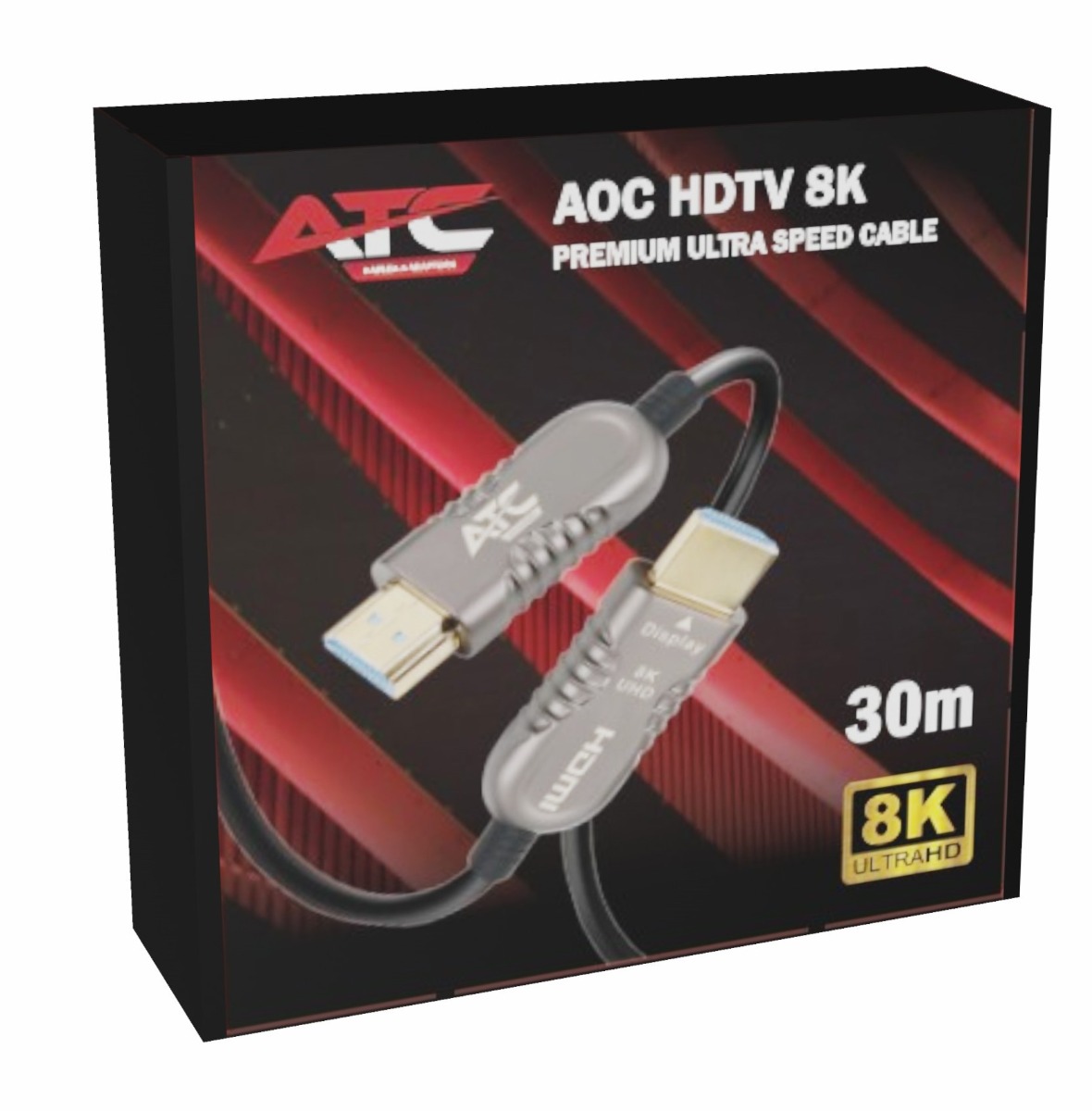 ATC AOC HDTV 2.1V Premium Οπτικό Καλώδιο 8K 30m 2 ATC AOC HDTV 2.1V Premium Οπτικό Καλώδιο 8K 30m - Image 2