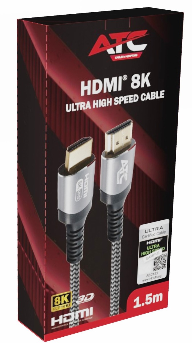ATC Καλώδιο HDMI 2.1V 8K Premium 60Hz 1,5m 2 ATC Καλώδιο HDMI 2.1V 8K Premium 60Hz 1,5m - Image 2