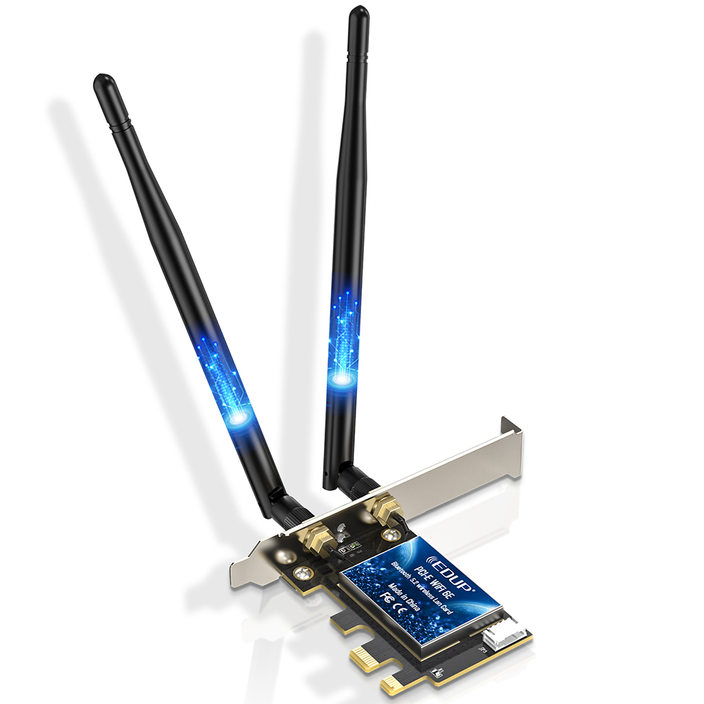EDUP EP-9651GS WIFI 6EAX5400 + Bluetooth 5.3 PCI-E Network Adapter 6 EDUP EP-9651GS WIFI 6EAX5400 + Bluetooth 5.3 PCI-E Network Adapter - Image 6