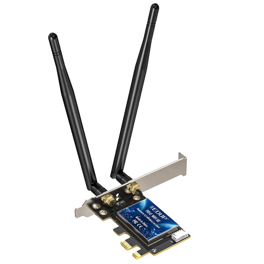 EDUP EP-9651GS WIFI 6EAX5400 + Bluetooth 5.3 PCI-E Network Adapter 3 EDUP EP-9651GS WIFI 6EAX5400 + Bluetooth 5.3 PCI-E Network Adapter - Image 3