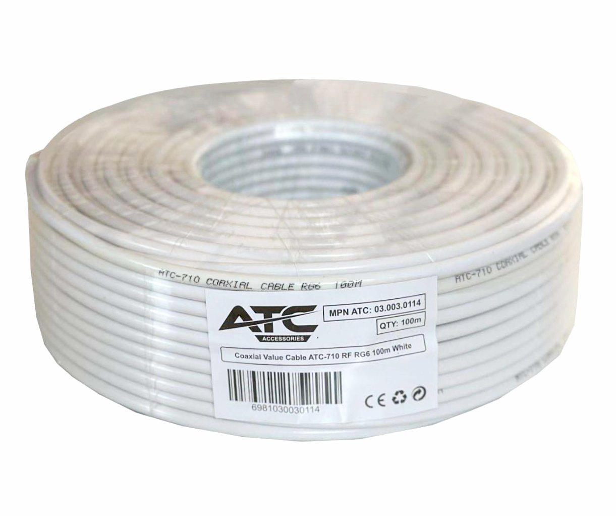 ATC Στροφείο RF ATC-710 Value RG6 100m 1 ATC Στροφείο RF ATC-710 Value RG6 100m