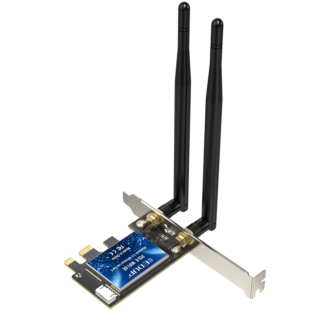 EDUP EP-9651GS WIFI 6EAX5400 + Bluetooth 5.3 PCI-E Network Adapter 7 EDUP EP-9651GS WIFI 6EAX5400 + Bluetooth 5.3 PCI-E Network Adapter - Image 7