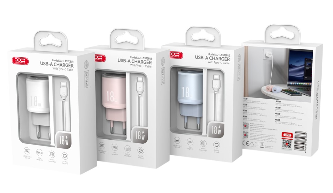 XO L157(EU) QC3.0 18W Φορτιστής με Καλώδιο Micro Ροζ 2 XO L157(EU) QC3.0 18W Φορτιστής με Καλώδιο Micro Ροζ - Image 2