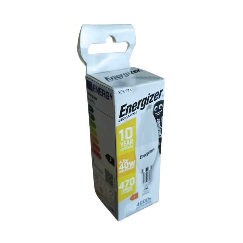Energizer BEC LED Λάμπα Κερί 4.9W E14 470lm 4000K Φυσικό Λευκό 1 Energizer BEC LED Λάμπα Κερί 4.9W E14 470lm 4000K Φυσικό Λευκό