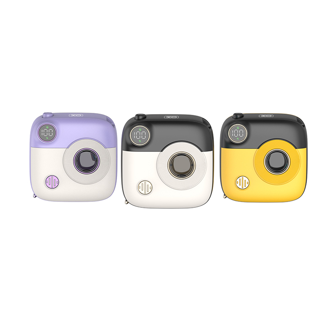 XO PR223 mini camera digital display fast charging power bank 10000mAh (Purple & White) 6 XO PR223 mini camera digital display fast charging power bank 10000mAh (Purple & White) - Image 6